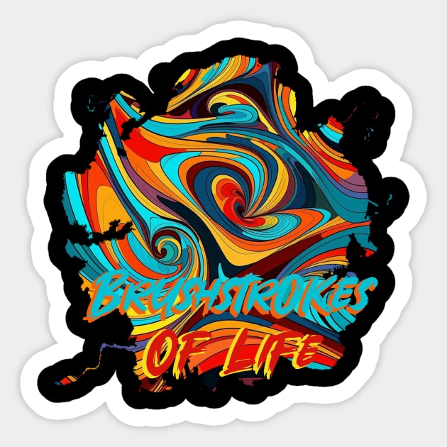 Brushstrokes of Life Sticker by Pixy Official